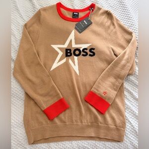 BOSS Perfect Moment Men's Beige Sweater xxl